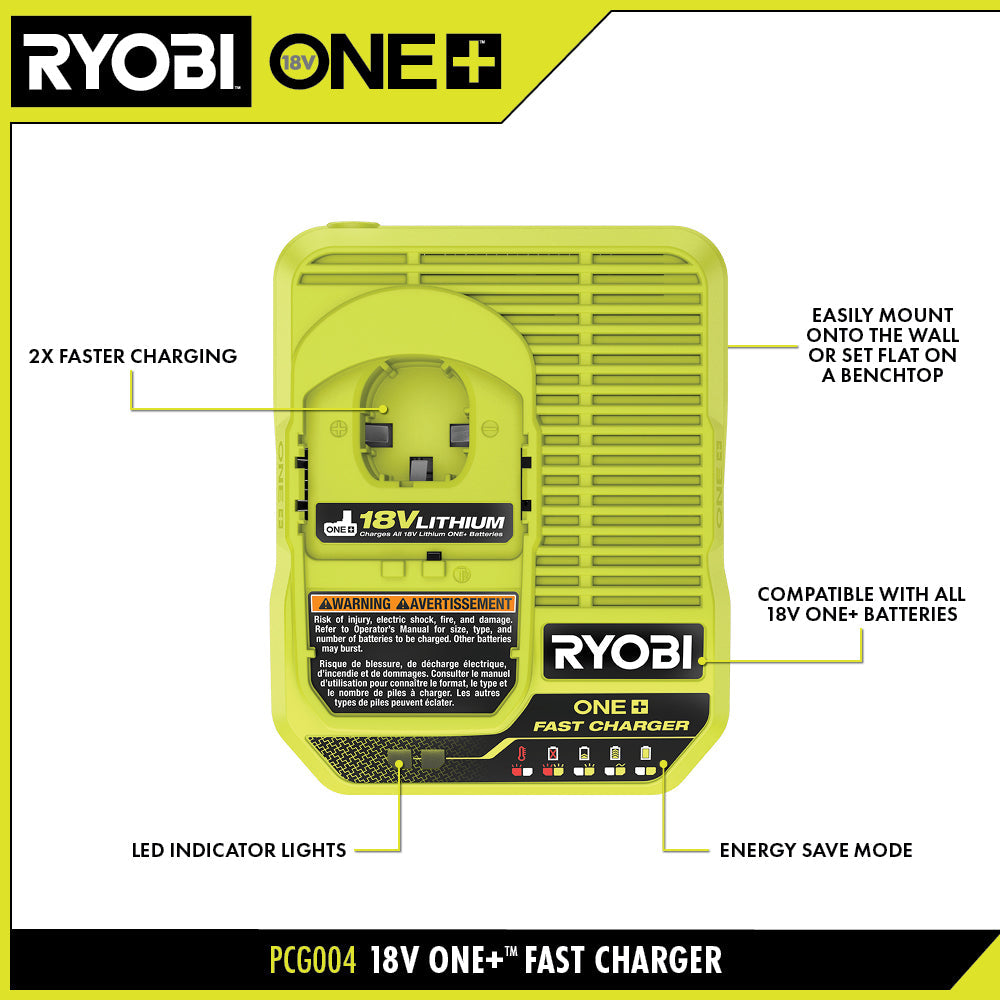 18V ONE+ FAST CHARGER Image 2