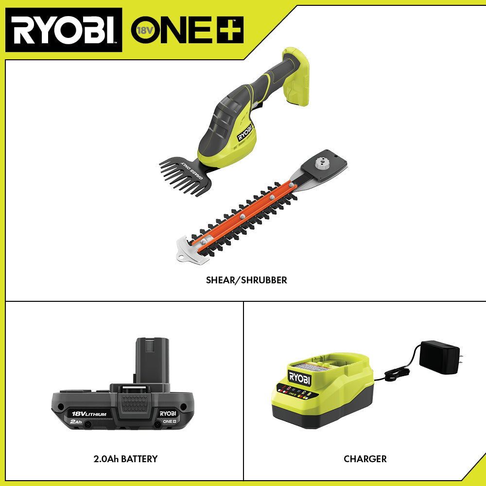 18V ONE+ 2-in-1 SHEAR SHRUBBER KIT Image 2
