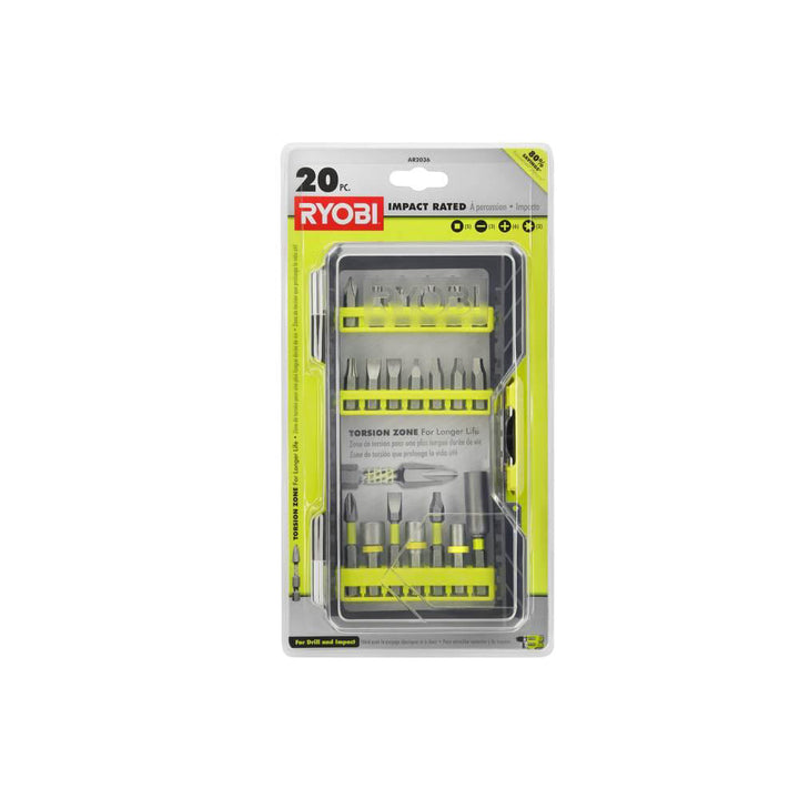 RYOBI 20pc Impact driving kit