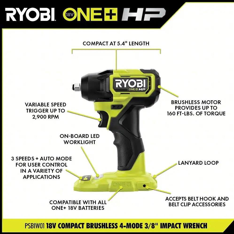 18V ONE+ HP Compact Brushless 6-Tool Combo Kit Image 8