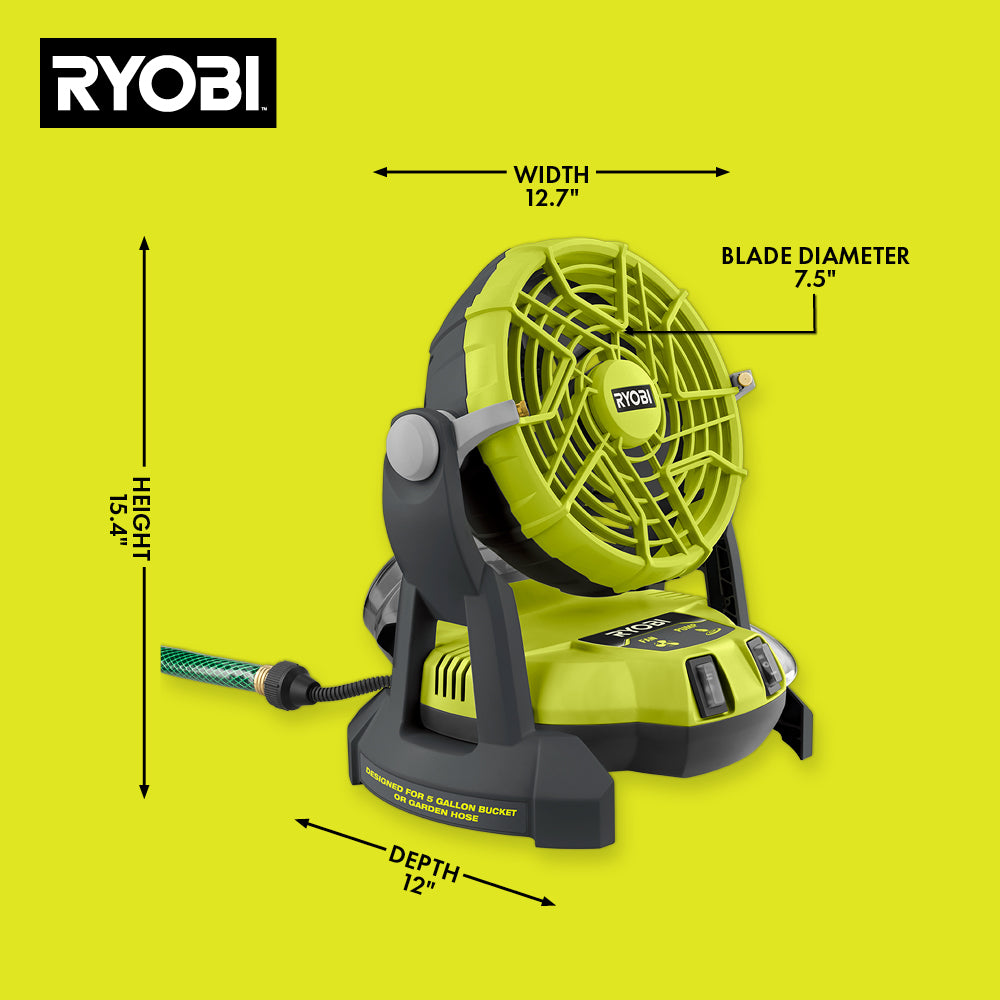 ONE+ BR BUCKET TOP MISTING FAN Image 2