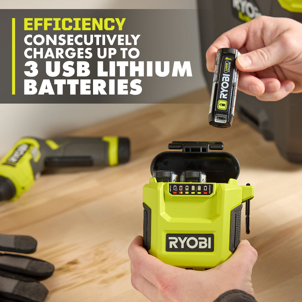 USB Lithium 3-Port Charger & Power Source