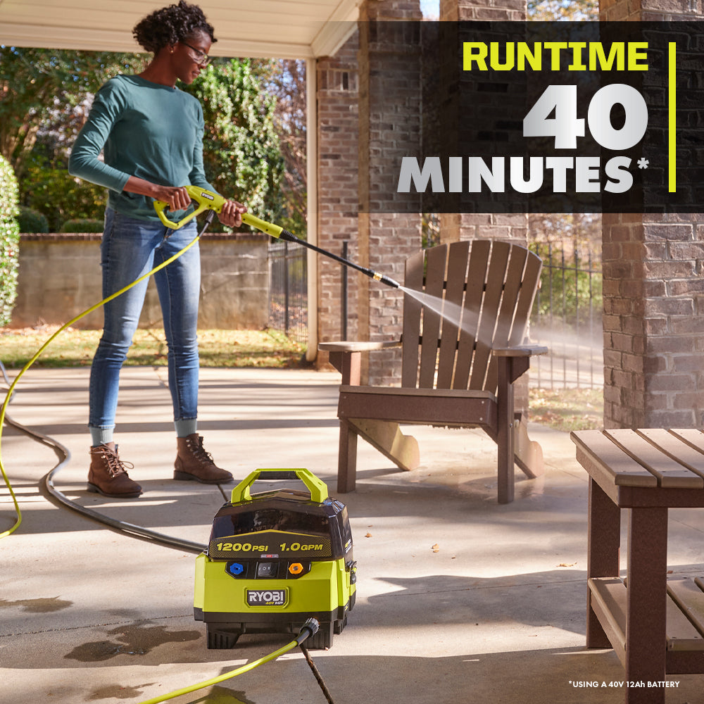 40V HP BRUSHLESS 1200 PSI 1.0 GPM PRESSURE WASHER Image 7