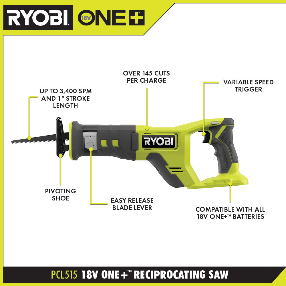 ONE+ 18V RECIPROCATING SAW KIT Image 2
