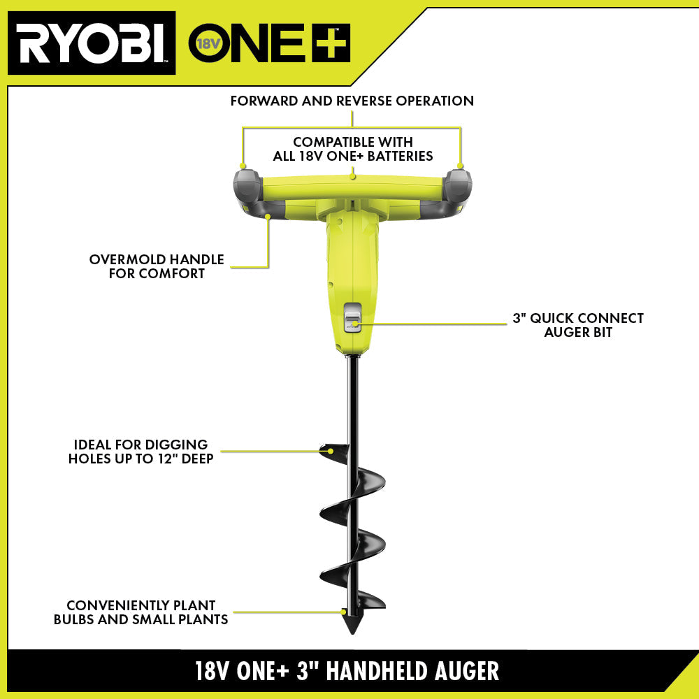 18V ONE+ 3" HANDHELD AUGER Image 2