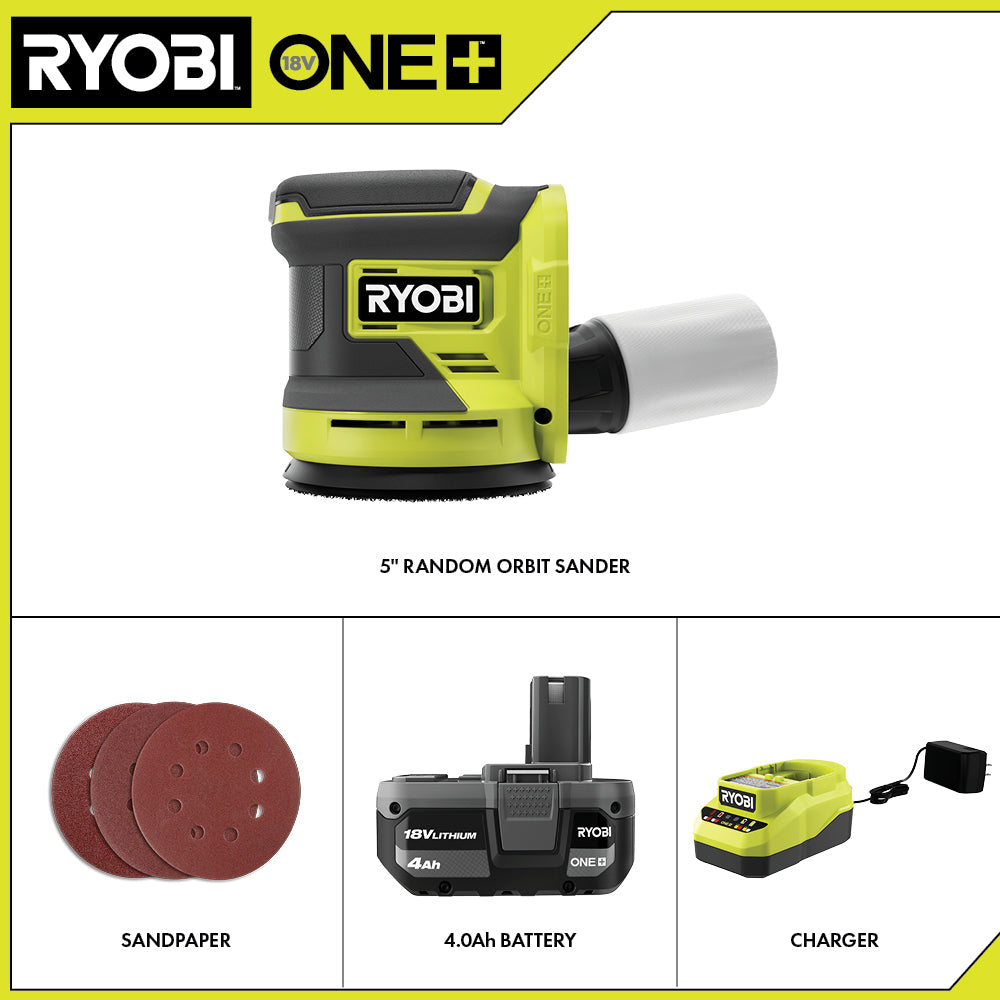 18V ONE+ 5" RANDOM ORBIT SANDER KIT Image 2