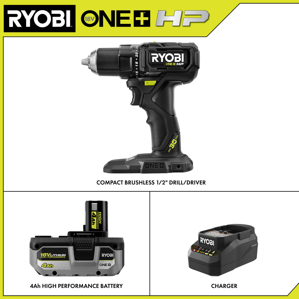 LIMITED EDITION 18V ONE+ HP Compact Brushless 1/2" Drill/Driver Kit
