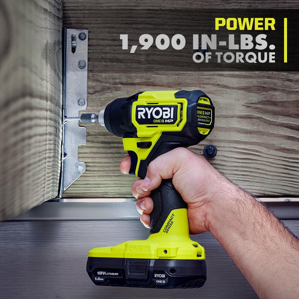 18V ONE+ HP Compact Brushless 1/4" Hex Impact Driver Kit