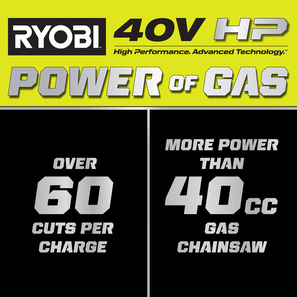40V HP Brushless 16" Chainsaw Kit