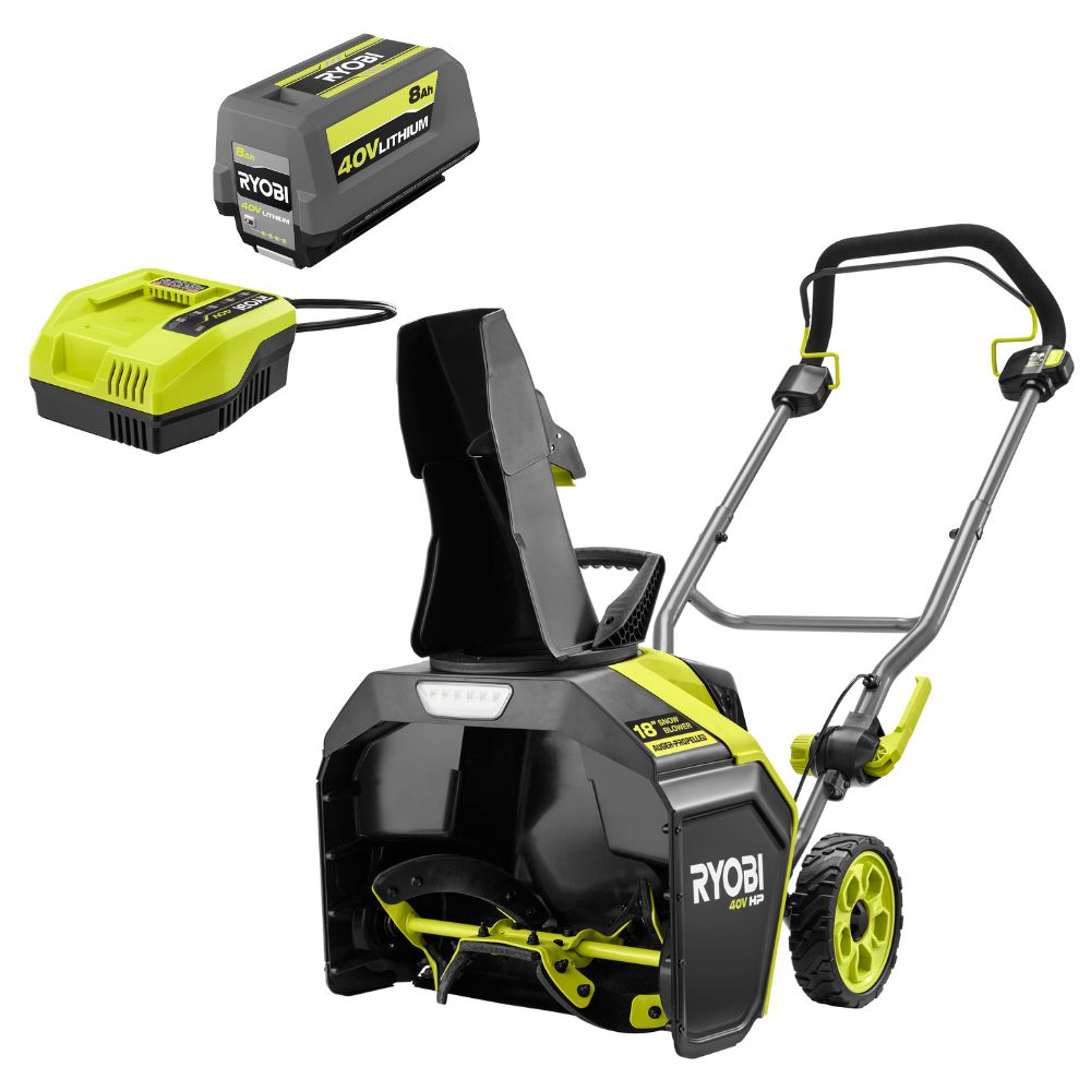 40V HP Brushless 18" Single-Stage Auger-Propelled Snow Blower Kit