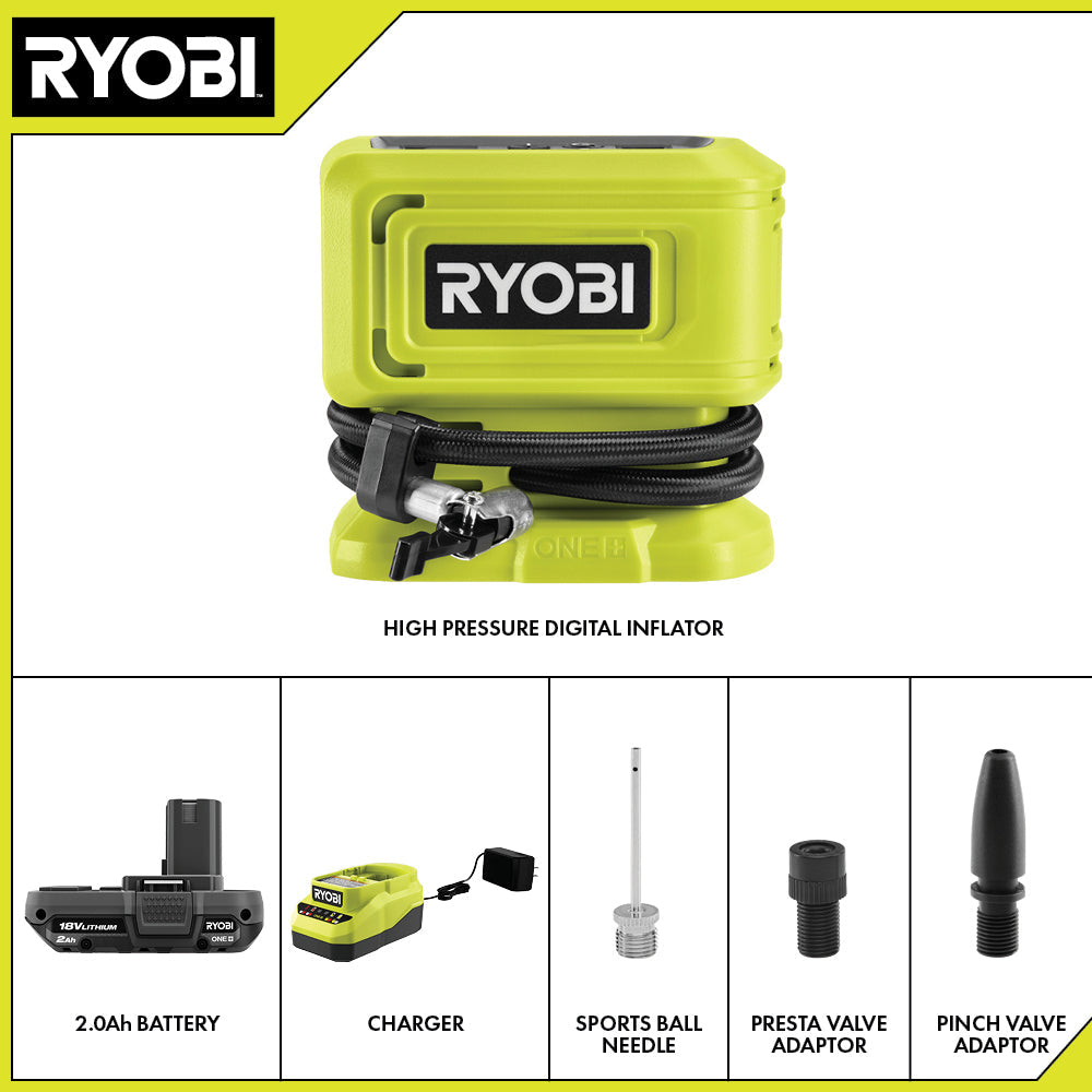 18V ONE+ HIGH PRESSURE DIGITAL INFLATOR KIT Image 2