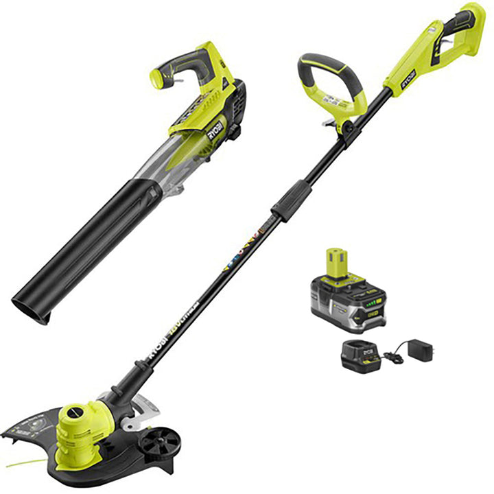 18V ONE+ String Trimmer/Edger & Jet Fan Blower Kit